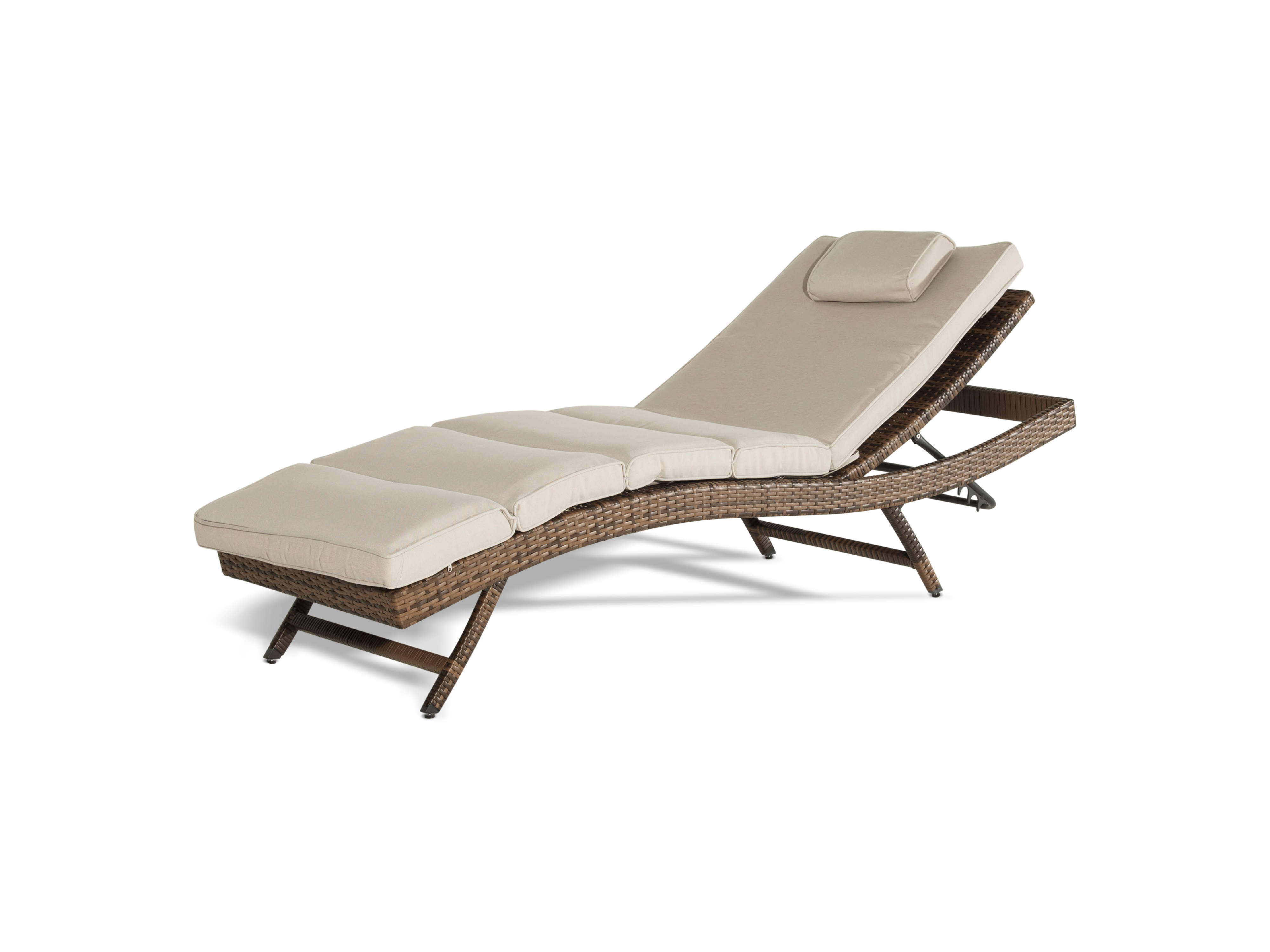 " Лисборн " шезлонг из искусственного ротанга, цвет коричневый