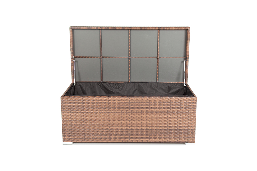 "Порту" сундук водонепроницаемый из искусственного ротанга, цвет коричневый
