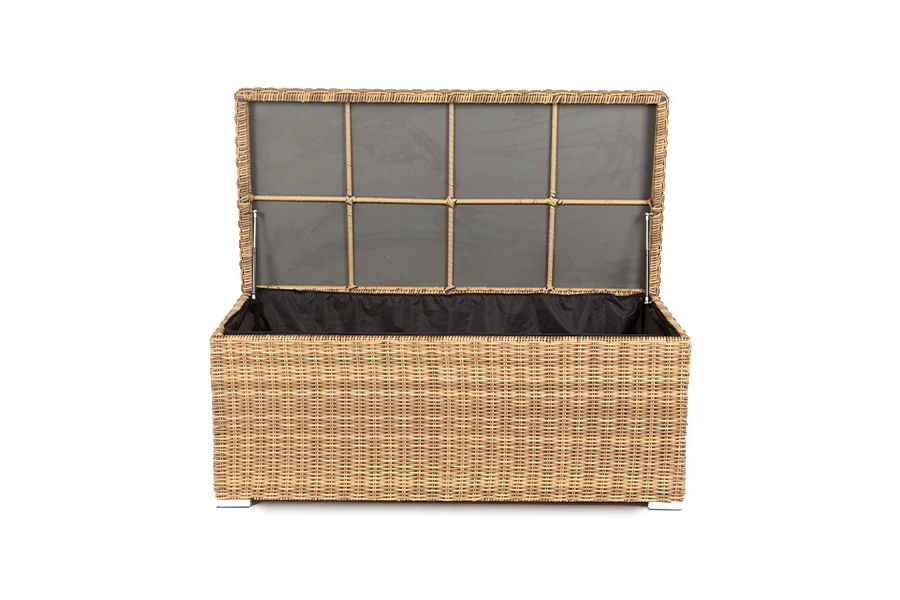 "Порту" сундук водонепроницаемый из искусственного ротанга, цвет соломенный