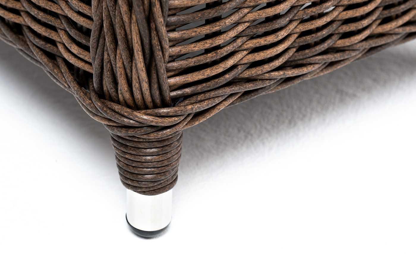 "Таррагона" пуф плетеный, цвет коричневый