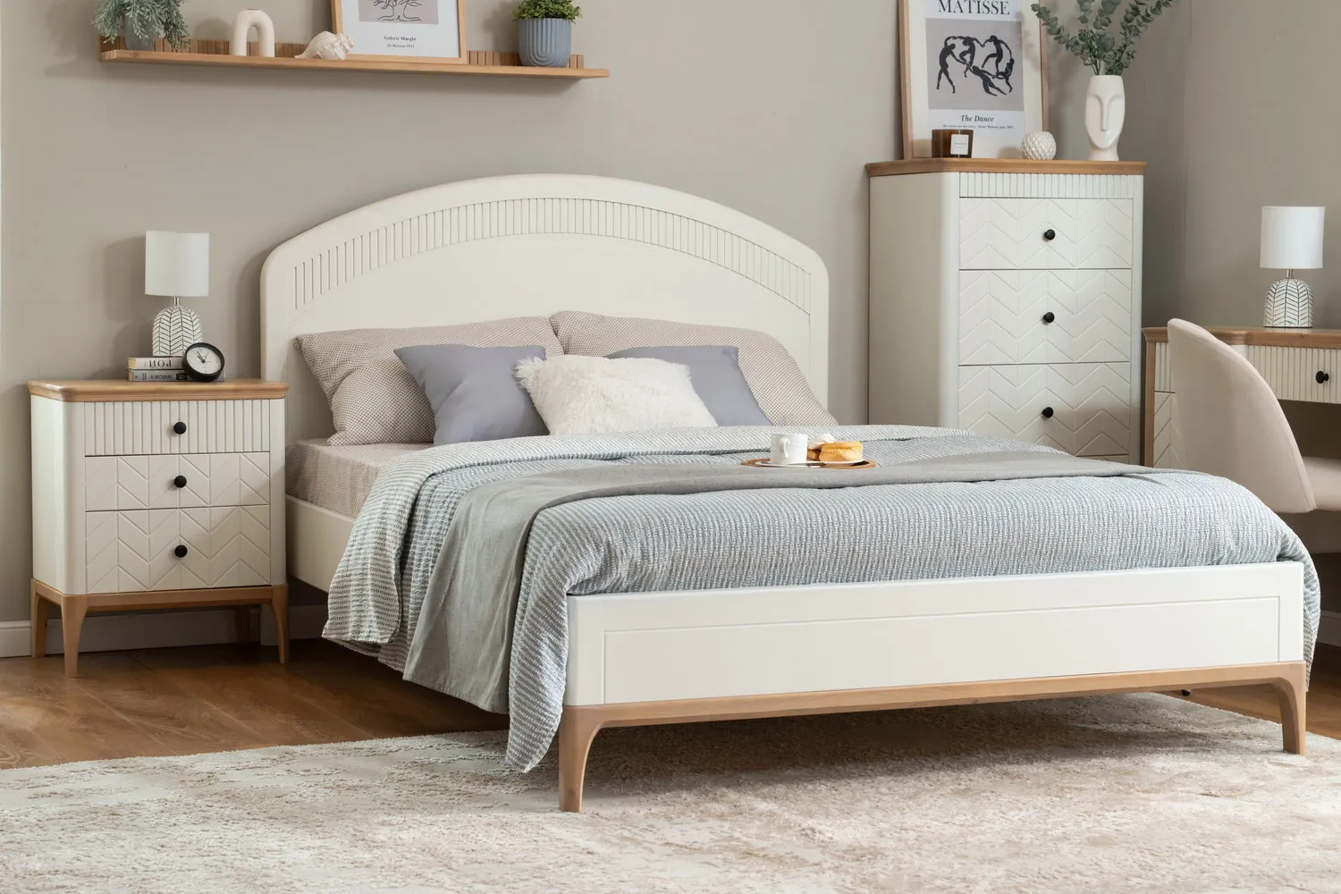 Кровать массив сосны Грета №3 1400х2000